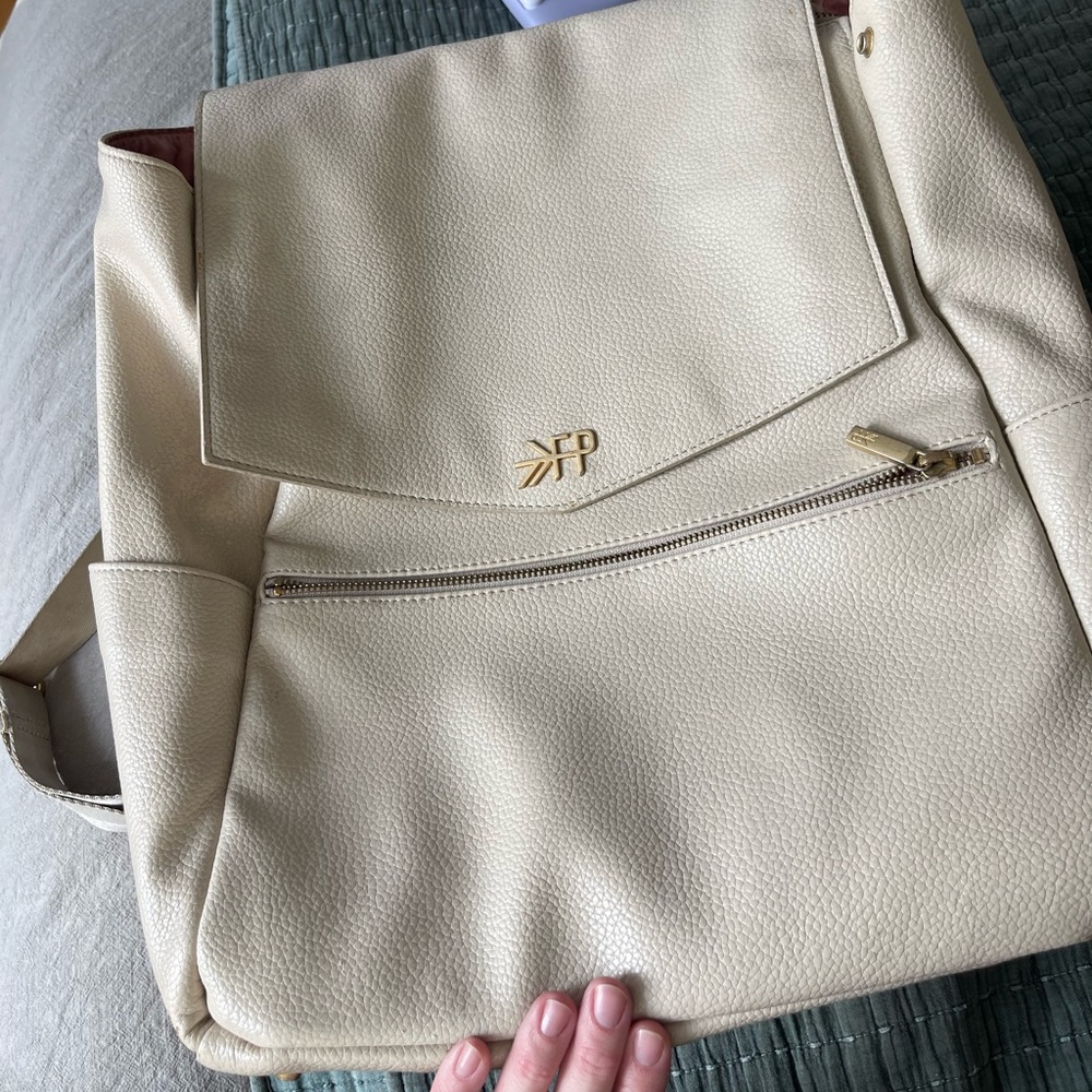 Freshly Picked Cream Diaper Backpack